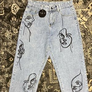 “Many faces” Tim3 Warp Jeans
